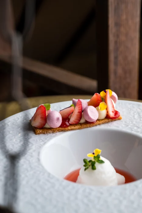 Essen im Restaurant Scheune